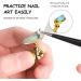 10pcs Acrylic Nail Art Display Stand with 3 Bases Nail Art Holder Base Crystal Nail Art Stand Magnetic for Nail Art Skills Practice Stand DIY Nail Art Nail Art Tools Art Salon Gold - Buy Online on GoSupps.com