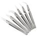 Bumdenuu 1Set Non- Ceramic Tweezers Anti-Magnetic Pointed and Curved Tips Tweezers Set