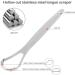 Metal Tongue Scraper | Portable Stainless Steel Tongue Cleaning Brush for Bad Breath & Oral Hygiene - Bexdug - Buy Online on GoSupps.com