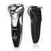 Phisco Electric Shaver | Men 5D Rotation | Precision Trimmer | Wet & Dry | IPX7 Waterproof | Silver - LED Display