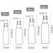 Tianzd 12 Pack 100ml Clear Plastic Lotion Pump Bottles - Ideal for Cosmetics Soap Oils & Gels - Empty Dispenser for Home & Travel - Buy Online on GoSupps.com