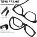 WOWSUN Kids Blue Light Blocking Glasses - Lightweight Anti Eyestrain TR Gaming Eyeglasses for Boys & Girls - Matte Black & Leopard Design - Buy Online on GoSupps.com