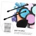 BIUDECO 30pcs Double Ended Eyeshadow Brush Highlighter Eyeshadow Sponge Artificial Fiber Black - Buy Online on GoSupps.com