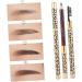 minkissy 4Pcs White Eyeshadow Brown Eyeshadow White Pencils Leopard Eyeliner Pencil Professional Eyebrow Pencil Eyebrow Pencils For Girls Cosmetic Eyebrow Brush - Buy Online on GoSupps.com