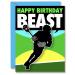 Play Strong Lacrosse Beast Birthday Card 1-Pack (5x7) Lacrosse Sports Birthday Cards Greeting Cards - Awesome for Lacrosse Players, Coaches and Fans Birthdays, Gifts and Parties!
