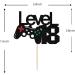 Black Glitter Level 18 Cake Topper - Level Up 18th Birthday Cake Topper - Happy 18th Birthday 18 Year Old for Gamer Theme Party Decorations - Buy Online on GoSupps.com