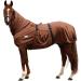 RL24 Eczema Ceiling for Horses | Light Brown | Protective Flying Sheet with Neck & Abdomen | Fine-Meshed Double Closure & Leg Cords | 115cm - Buy Online on GoSupps.com