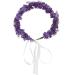 Frcolor lavender headband for girls light blue headband wreath of headband blue headdress for a wedding garland lavender headgear fairy lady hair ring violet flowers
