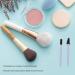 Eyelash Brush Silicone Eyebrow Elastic Portable Reusable Mascara Wands Lightweight Travel Set Kit (Blue) - Buy Online on GoSupps.com