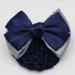 Nilioyul Wide Application Bow Work Hair Clips Snood Net For Stylish And Convenient Cloth Professional Hair Plate Mesh Pocket Two Bows-blue - Buy Online on GoSupps.com