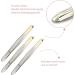 Luvadeyo Stainless Steel Eyebrow Tweezers - Professional Classic Plucking Tool for Hair Removal Eyelash Extension and Facial Care - Offset Design & Gold-Plated Finish - Buy Online on GoSupps.com