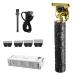 Hair Clippers Men Beard Trimmer For Men Rechargeable Hair Trimmer With 4 Limit Combs T-blad-e Trimmer Electric razo-r Shaver Beard Grooming Kit For Barbers Haircut Professional Hair Trimmer gif-ts Black