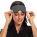 Haskirky Light Blocking Eye Mask - Adjustable Adult Men and Women Travel Yoga Meditation Office Deep Sleep - Plain Brown Grey - Buy Online on GoSupps.com