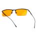 AmberSleep Amber Yellow Tinted Blue Light Blocking Glasses - Non-Prescription Anti-Glare UV Protection Computer Glasses for Eye Strain Relief Sleep Improvement and Gaming