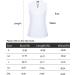 Vidusou Women's Sleeveless Golf Polo Shirt - Lightweight Tennis Sport Top (Large, White) - Buy Online on GoSupps.com