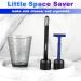 2Pcs Men's Safety Razor Stand - Premium Aluminum Alloy Matte Black Double Edged Razor Holder - Retro Design for Men and Women - Long Handle DE Razor Base Tool - Shaver Accessories - Buy Online on GoSupps.com