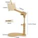 360 Adjustable Embroidery Hoop Stand | Hands-Free Cross Stitch Holder for Sewing Projects | Wooden Lap Embroidery Stand | 13.36-16.73 inch Height - Buy Online on GoSupps.com