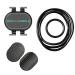 myCloudFitness Bluetooth and ANT+ Cadence Sensor for Indoor/Outdoor Trainer Bikes,Black