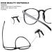 Przene 3 Pack Blue Light Blocking Glasses for Women/Men - Retro Round Computer, Gaming Glasses - Anti Eye Strain/UV/Glare (Black/Crystal/Amber) - Buy Online on GoSupps.com