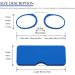 Kokobin Unisex Mini Nose Clip Reading Glasses - Compact +2.0 - Slide-Resistant Light Blue Reading Aid for All Ages - International Shipping Available - Buy Online on GoSupps.com