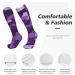 Violet Camo Compression Socks for Women & Men | 15-20 mmHg Circulation Support for Running & Cycling - Buy Online on GoSupps.com