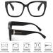 LVIOE Blue Light Filter Glasses for Eye Strain Relief - Over Glasses for All Users - Stylish Black Design - Buy Online on GoSupps.com