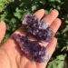 Crystal Hole Natural Crystals and Stones 3pcs Natural Raw Amethyst Quartz Purple Crystal Cluster Stones Specimen Home Decoration Crafts Decoration Ornament for Decoration Crystal Hole - Buy Online on GoSupps.com
