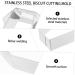 Milisten 10 Pcs Biscuit Mold Mini Cake Molds Chocolate Mold Dessert Baking Mold Cakesicles Mold Mini Cookies Metal Fondant Frame Jelly Moulds Stainless Steel Cake Candy 7.5X4.2X2.4CMx2pcs Silverx2pcs - Buy Online on GoSupps.com