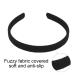 20 Pieces Monochrome Black Fabric Covered Elastic Hair Bands for Women - DIY Tiara & Crown Accessories - Buy Online on GoSupps.com
