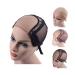 4"X4" U-Part Lace Wig Caps for Making Wigs with Adjustable Straps Wig Caps for Making Wigs (Black M 54cm)