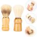Minkissy 6 STK Bartbrush Razor Brush for Men | Salon Quality Haircase & Shaving Tools | Durable Wood & Nylon Wool Friseur Neck Brush - Buy Online on GoSupps.com