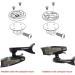 CESTBON Interface Combo Adapter for Garmin | Universal Flush Mount Quick Release | Compatible with Camera & Headlight Interface - Buy Online on GoSupps.com