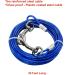 Dog Tie Out Cable and Stake 30ft Outside Dog Leash & Chain for Camping and Yard 16'' Heavy Duty Anti Rust Spiral Stake for Medium-Large Dogs Up to 125 lbs (30FT Blue) - Buy Online on GoSupps.com