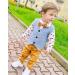 Volunboy Baby Boys Gentleman Suit 4 PCS Set | Formal Waistcoat Outfit Wedding Shirts + Vest + Bow Tie | 18-24 Months - Buy Online on GoSupps.com