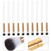 IWOWHERO 10pcs Makeup Brush Eyeshadow Brush for Women Contouring Brush Eye for Makeup Wooden Handle White - Buy Online on GoSupps.com