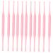 LRXIYODE 12Pcs Wax Smooth Plastic Cleaners for Safe Cleaning Easy to Carry Wax Picks Random Colors for Home Use
