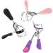 2 Piece Eyelash Pliers Set - Professional Curling Tool with Silicone Refill Pads for All Eye Shapes - Pink & Purple - Buy Online on GoSupps.com