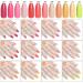 24 Colors Acrylic Powder Nail Art Set - DIY 3D Manicure, UV Gel Compatible - Buy Online on GoSupps.com