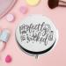 Villains Movie Pocket Mirror Evil Queen Fans Gift | Perfectly Wicked Halloween Compact Mirror for Women, Girls, and Teenagers - Buy Online on GoSupps.com