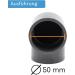Buy PVC Angle Sleeve 90 | 50mm | 1.5 Inch | Adhesive Muffle | PVC Tube Sleeve with 2 Connections | High-Quality PVC Fitting - BM_014 - Buy Online on GoSupps.com