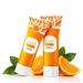2PCS Orange Exfoliating Gel For Face & Body Exfoliating Cleansing Gel Scrub Moisturize Skin All Types Skin