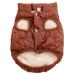 Joydaog 2-layer with fleece lined dog jacket very warm for winter and cold weather extra soft windproof dog vest brown XXX large 3x large (1-pack) brown