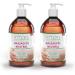 KitaMa massage oil neutral 1000ml (2 x 500ml) with two lotion pumps (brown PE bottles) |Body oil for use for massages I for Thai massage physiotherapy & spa neutral 1 l (1 Pack)