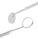 Dental mirror mouth mirror 2 pieces dental mouth mirror stainless steel mouth mirror dentist dental mirror mouth tooth inspection mirror toothpiegel speculum stomatoscope tool tools