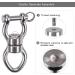 SELEWARE Silent Bearing Swing Swivel  360 Rotational Device Hanging Accessory with Removeable Buckle for Tree Swing  Hammock Chair  Climbing Rope  Yoga  Kids Swing Swivel 1200LB Capacity Swivel - Style A - Buy Online on GoSupps.com