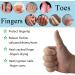 14 Pcs Beige Silicone Finger Protectors for Trigger Finger, Arthritis, Blisters & Pain Relief - Buy Online on GoSupps.com