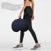 Round Zafu Meditation Cushion Set - Organic Cotton & Buckwheat Fill - 5 Colors - Large Black - Buy Online on GoSupps.com
