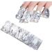 200 Pcs Foil Nail Wraps Remover + Cuticle Pusher | Nail Art Soak Off Gel & Acrylic Polish Removal Kit - Buy Online on GoSupps.com
