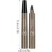 Eyebrow Microblading Pencil 3D Waterproof 4 Fork Tip Brow Smudgeproof Fine Eyebrow Sketch Pencil Professional Liquid Eyebrow Pencil Quad brow Long Lasting Brow for Natural Eyebrows Beige - Buy Online on GoSupps.com