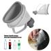 Pee Funnel Convenient Connection Unique Handle Design Stand Pee Funnel Can Block The Urine When Using for Life for Home for Patient for Family - Buy Online on GoSupps.com